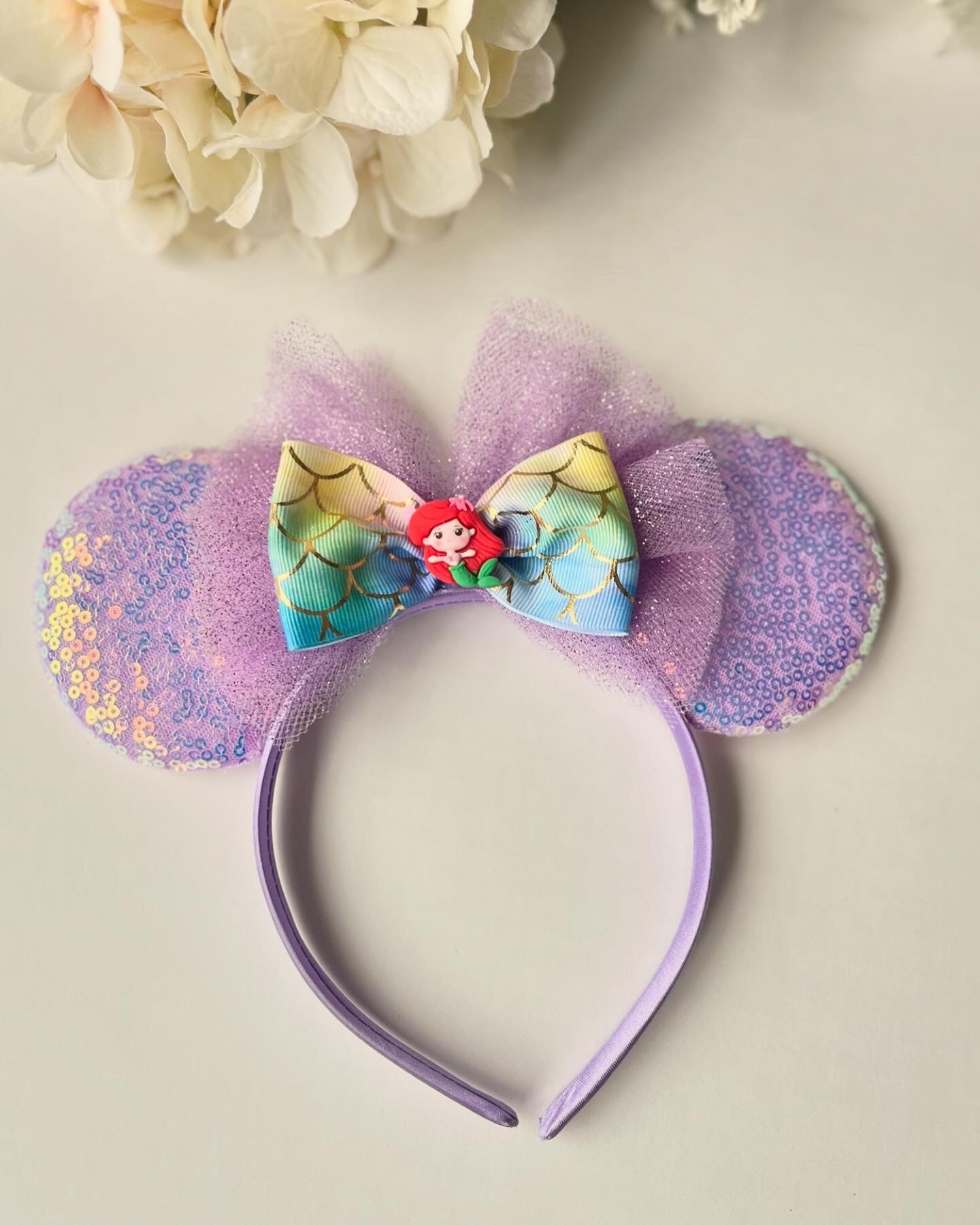 Ariel Minnie Mouse Ears Headband