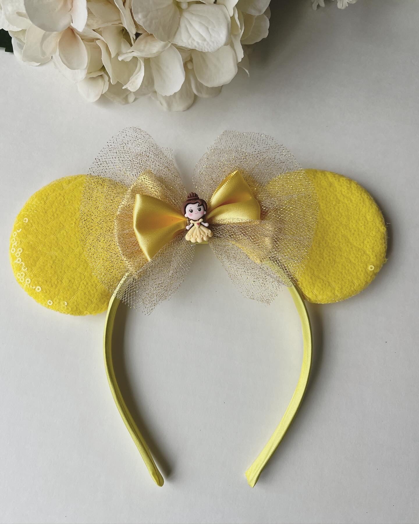 Belle Minnie Mouse Ears Headband
